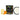 Citrus Delight Scented Candle with lemon and orange accents in a clear glass jar, displayed from the front without its box. - Voccaji