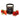 Top view of Feeling Fruity Scented Candle without packaging, showing vibrant fruit slices on the wax surface with a centered wick. Voccaji